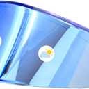Compatible With K6S Visor K6 Face Shield Replacement Tinted Visor Helmet Accessories (Clear Blue to Ice Blue)