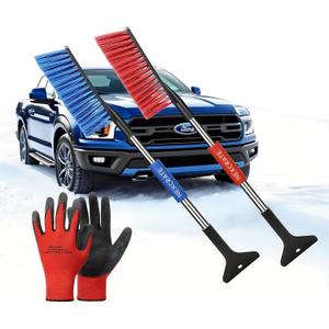 Nexcrate 24" Snow Brush and Ice Scraper for Car Windshield, a Detachable and Portable Snow Scraper for Car with Ergonomic Anti-Slip Grip for Cars, SUVs