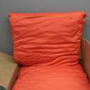LAGRATY Outdoor Chair Cushions for Patio Furniture24" x 24" Deep Seat Cushions with Backrest for Couch Sofa Chair - Waterproof Fade-Resistant Patio Cushion (Set of 4,Orange)