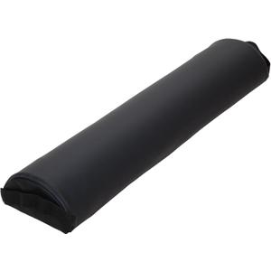 ForPro Premium Half-Round Bolster Pillow for Massage and Yoga, Oil and Stain-Resistant, 6W x 3" H x 26L, Black