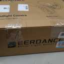 deerdance Smart Floodlight Camera Wired Outdoor Security Camera Flood Light with Motion Sensor 2200 lumens LEDs 1080P HD Live Video Night Vision, Built-in Siren, Two-Way Audio, White(2Pack)