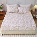 100% Cotton Flannel Fitted Sheet Only, Ultra Soft Cozy Warm Fitted Bottom Sheet for All Season, 16" Deep Pocket, Full