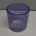 PVC Coupling for 3.54" OUTER DIAMETER Pipe Tubes, Socket Fittings Connectors for Schedule 40/80, Heavy Duty Slip Large Coupler Adapter Contractor for DIY Shelf Garden Support Structure, Clear Tint