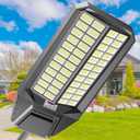 Ultra Bright Solar Street Light 12000W Solar Street Lights Outdoor with 300,000LM, IP66 Waterproof Dusk to Dawn with Remote Commercial & Industrial Floodlight for Parking Lots, Warehouses, Yard, 12000-1 Pack