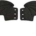 2 x DXYSQRX Shoe Wings Bat Shoe Wings Bat Wings for Boots Skates Sneakers Canvas Roller Shoes(Glitter Black) (Black)