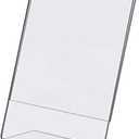 Dazzling Displays Clear Acrylic Slanted Sign Holder 8.5 x 11 - Clear Slanted Picture Frame Holder for Office, Retail, Tradeshow and Home Use (3-Pack)