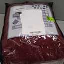 ULTICOR 8-Pieces Recliner Sofa Covers, Jacquared Stretch Couch Covers for 3 Cushion Reclining Sofa Slipcovers Thick Soft Washable (Style 1) (Burgundy - Red, 3 Seater Recliner Cover)