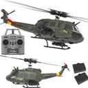 Ssccgym 315MM UH-1 Remote Control Helicopter Aircraft for Adults Expert 6CH C032 RC Heli Maintain Altitude Brushless Motor/Optical Flow Positioning/Fly Upside Down 3D Rolling