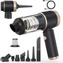 Car Vacuum Portable Cordless,16000PA Strong Suction Handheld Car Cleaner with Dual HEPA Filters,LED Light,Type-C Charging Mini Vacuum, One-Click Empty Compact for Home Cleaning and Office