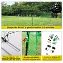 Electric Fencing Net, 35.4" H x 164' L, Portable Double Spikes Sheep Netting Fence for Dogs, Hog, Deer, Used in Backyards, Farms and Ranches