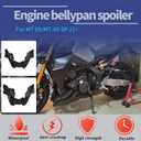 Motorcycle Accessories Belly pan Bellypan Lower Engine Chassis Spoiler Fairing compatible for Ya&ma&ha MT 09/MT-09 SP MT-09/MT09 SP Accessories 2021-2024 (Carbon fiber look), MD-493-US