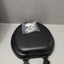 Mayfair Padded Toilet Seat, Cushioned Soft Vinyl over Wood Core Seat, Secure Hinges, Easy Clean, Made in USA, Round, Black