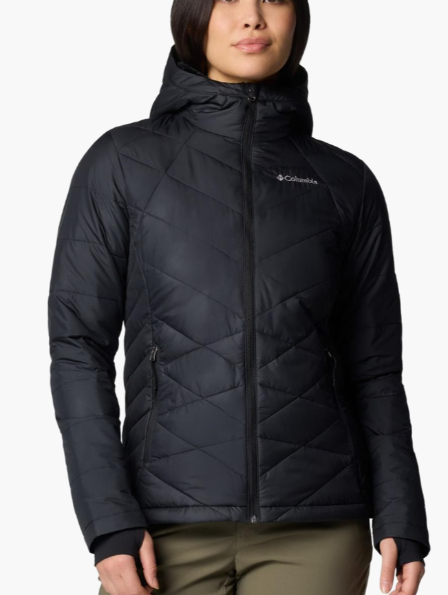 Columbia Women's Heavenly Hooded Puffer Jacket, Collegiate Navy, X Large