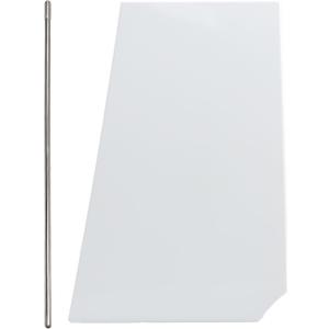 White Fuel Fill Door, Fuel Tank Filler Cover with Fuel Door Pin Compatible with Ram ProMaster 1500 2500 3500 2014 2015 2016 2017 2018 2019 2020 2021 Replace#: 5XP08GW7AC 68210899AC