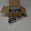 27 Pack - 2 oz Glass Jars with Black Lids - Clear
