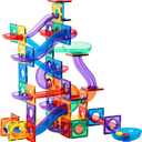 Learn & Grow Magnetic Marble Run Expansion Pack - 88PCs Ultimate Marble Race Track, Magnet Tiles Accessories, Magnetic Ball Track, STEM Building Toys - Construction Toys for Toddlers & Kids Age 3+