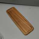 Lipper International Acacia Narrow Serving Tray for Sushi or Cheese, 18.25" x 6.13" x 0.75"