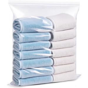 Extra Large Plastic Storage Bags With Zipper 18x24 Inch 5 Gallon Large Zipper Bags Great for Blankets, Seasonal Clothes, Storage, Moving, Travel and More, BPA-Free, 2-mil Thick (10 pack)