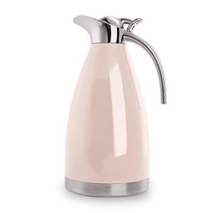 Sumerflos 68 Oz Stainless Steel Coffee Thermal Carafe/Double Walled Vacuum Thermos Insulated / 12 Hour Heat Retention / 2 Liters (Pink)