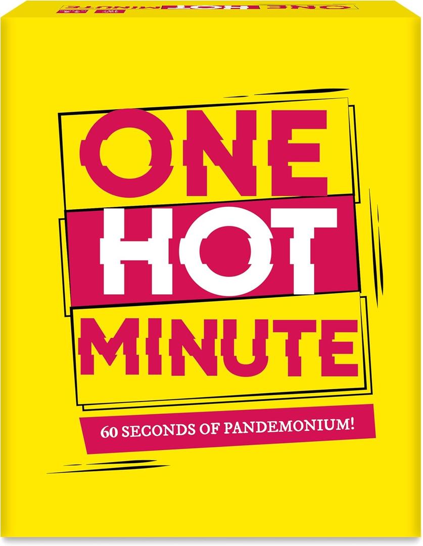 One Hot Minute - 60 Seconds of Pandemonium for Adults, Hilarious, Fast-paced, and Quick Thinking Card Game for Game Night, Parties, & Gatherings, 2-5 Players, Ages 18+