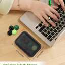 12 Pack Silicone Magnetic Sensory Fidget Balls for Adults and Teens(14+), Silent Office Desk Stress Balls, Fun Textured Design, Suitable for Autism, ADHD, Anxiety (Black & Green)
