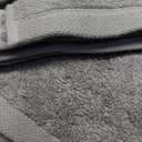 Amazon Basics Soft and Thick Cotton Hand Towels for Gym, 16 x 26 in, Gray, 12-Pack
