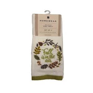 Homewear 2PK Hand Towel Fall In Air White