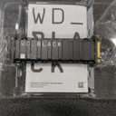 WD_Black SN850X 4TB NVMe SSD with Heatsink - M.2 2280, Up to 7,300 MB/s Read speeds, Up to 6,300 MB/s Write speeds, Gaming Expansion, High Performance Internal Solid State Drive - WDS400T2XHE
