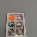 5 Pack Ring Cover Compatible with Oura Ring Gen 4/Oura Ring Gen 3 Horizon/Heritage, Abrasion-Resistant TPU Case for Oura Ring Protector Accessories for Oura Size 12 (Gold+RoseGold+Red+Pink+Green)