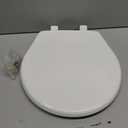 Bemis 730SLEC Slow Close Toilet Seat, Easy Clean Hinges and Durable Plastic Seat, Made in USA, Round, White
