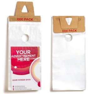 Door Hanger Bags 6 x 12 Waterproof and Secure 1000 Pack