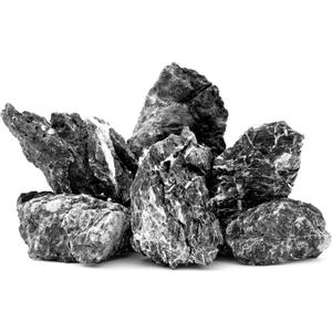 6.1-8.1 Inches Natural Seiryu Stone, 6 PCS Large Aquarium Rocks for Aquascaping, Iwagumi Layouts, Terrariums & Aquarium Dcor