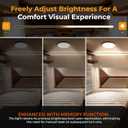 GZV RV Interior Lights, RV Puck Lighting, Dimmable LED Ceiling Light for Camper, Memory Function, DC 12V 4.75 Inch, Camper Lightings for Inside, LED Lights for Travel Trailer (3000K - Warm White)