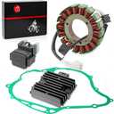 Stator and Voltage Regulator Rectifier Relay Gasket For Yamaha V-Star 1100 XVS11 XVS1100 Classic Custom Silverado 1999-2009