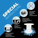 TubShroom Tub Drain Hair Catcher Strainer, White  Drain Protector and Hair Catcher for Bathroom Drains, Fits 1.5  1.75 Bathtub and Shower Tub Drains