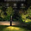 SUNVIE 12-Pack Low Voltage Pathway Lights Wired with Spotlights LED Outdoor Landscape Lighting Kit for Path, Garden, Yard, Patio, Cast-Aluminum, IP65 Waterproof, 12-24V AC/DC, 3000K Warm White, Black