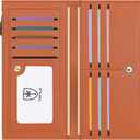 Ultra Slim Wallet for Women Bifold Leather RFID Blocking Credit Card Holder Ladies Womens Wallet with Zip Pocket (Orange and Brown)