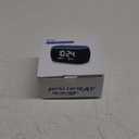 HOUSBAY Glow Small Alarm Clock Radio for Bedrooms with 7 Color Night Light, Dual Alarm, Dimmer, USB Charger, Battery Backup, Nap Timer, FM Radio with Auto-Off Timer for Bedside (Black)