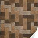 Brown Beige Hand Towels for Bathroom Set of 2, Rectangular Parquet Pattern in Wooden Style Kitchen Towels Soft Absorbent Decorative Fingertip Towels Tea Bar Face Towels for Gym Spa Chic Decor 14x28 (Chocolate)