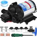 Elyaspedy 2026 Upgraded 2088-422-144 RV Fresh Water Pump,12V 3.3GPM Self-Priming Diaphragm Water Pump,45PSI,Includes Pressure Switch and Detachable Filters,No Noise, for RV, Marine, Yacht, Caravan