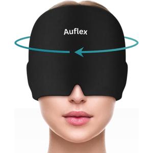 Migraine Relief Cap, Soothing Headache Hat with Cooling Gel, Hot & Cold Therapy Ice Pack Mask for Tension, Stress, and Pain Relief