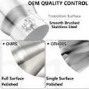 A-KARCK Exhaust Tip 4" Inlet, Polished Bolt On 4" Inlet 5" Outlet 12" Long Stainless Steel Muffler Tip Protect Tailpipe
