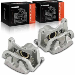 A-Premium Disc Brake Caliper Assembly with Bracket Compatible with Jeep and Chrysler Models - Cherokee 2014-2018, 200 2015-2016, Single Piston Caliper - Front Side