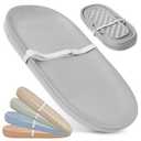 Jool Baby Waterproof Baby Changing Pad - Easy to Clean, Lightweight & Portable - Large Foam Cushion for Comfort (Gray)