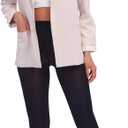 Women Ultra Soft 50 Denier Silky Tights Semi Opaque Solid Color Pantyhose High Waist Footed Stockings (Black)