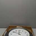 La Crosse Technology 404-00237-INT 18" Atomic Outdoor Clock with Thermometer & Hygrometer (Silver)