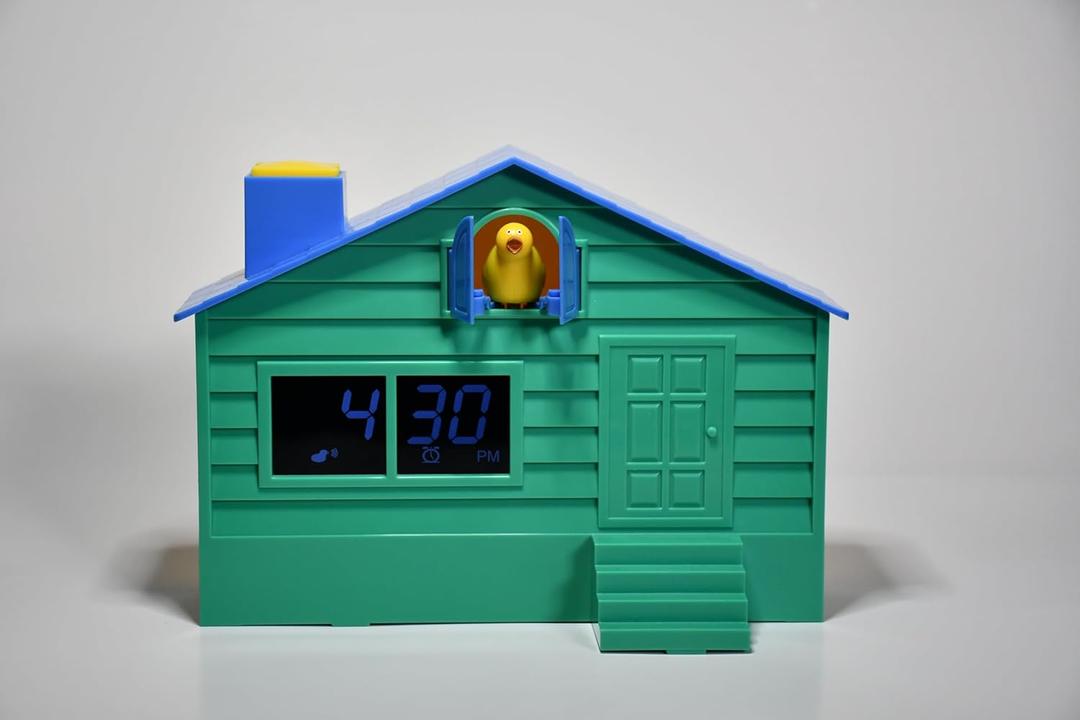 Alarm Cuckoo Clock, Alarm Clock with wake up sunrise light, cuckoo bird, relaxation mode with birds in the forest, snooze button.