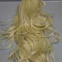 COSPLAZA 60cm Long Yellow Blonde Loose Wavy Curly Women Princess Halloween Party Cosplay Costume Wig