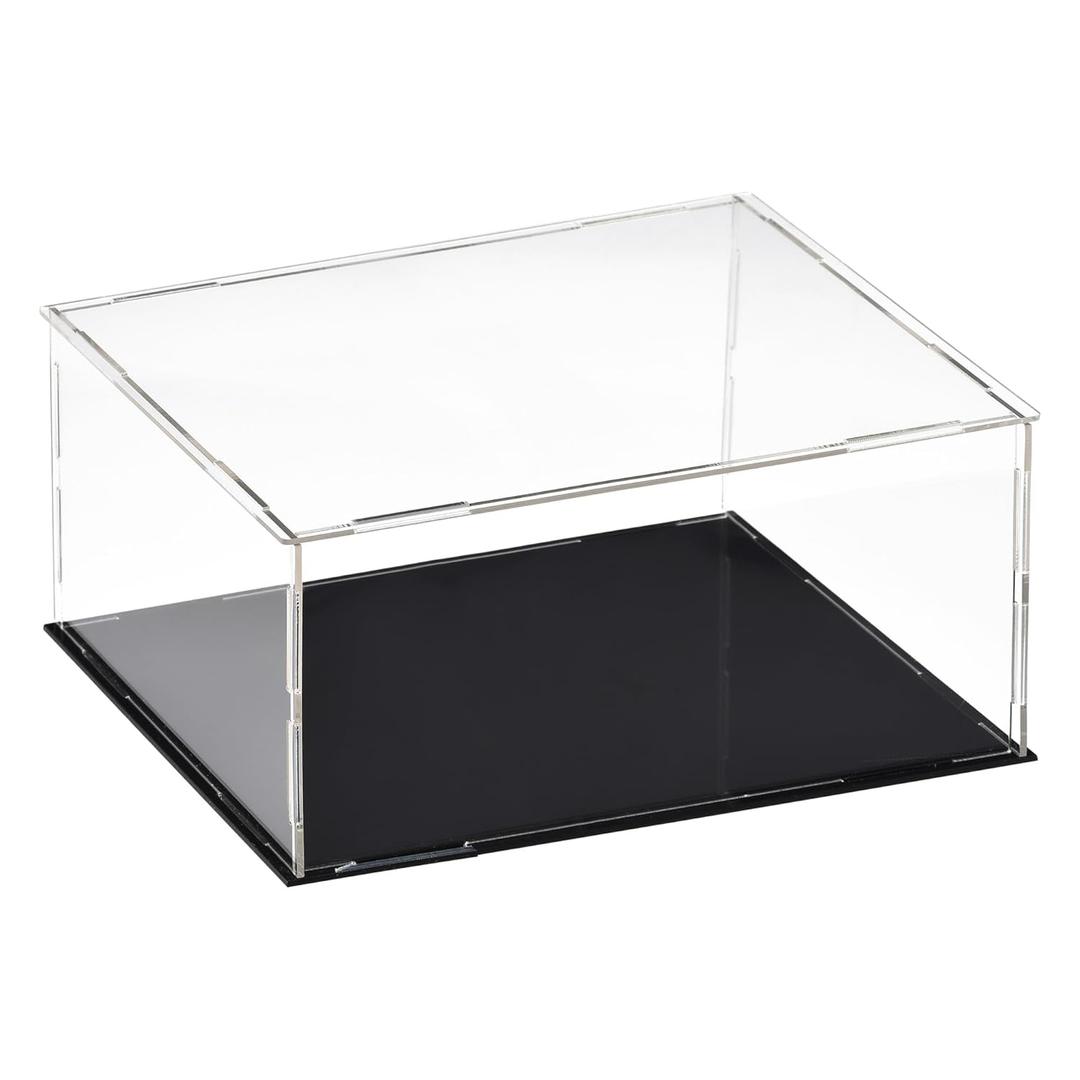 uxcell Acrylic Clear Display Case Box Dustproof Protection Showcase Cube Collectibles Show Box 9.8x7.9x3.9inch