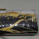 10 Pcs Marble Farmhouse Kitchen Decor Accessories Set Marble Kitchen Dish Towels Rugs Oven Mitts and Pot Holders Sets for Cooking Baking(Black Gold,Modern)